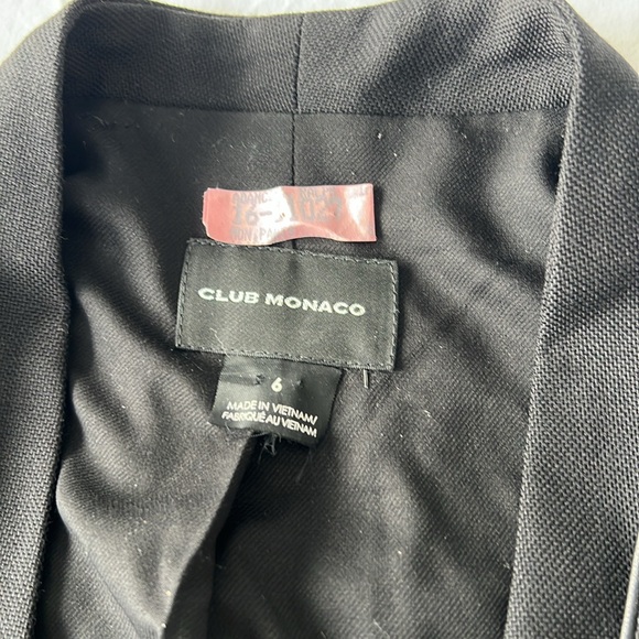 Club Monaco Single button black blazer - Picture 2 of 3